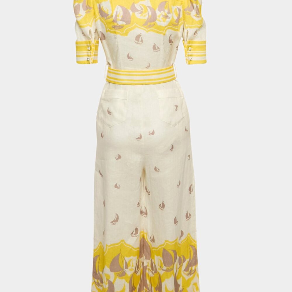 Zimmermann NWT Boat Print Linen Jumpsuit - Picture 4 of 5